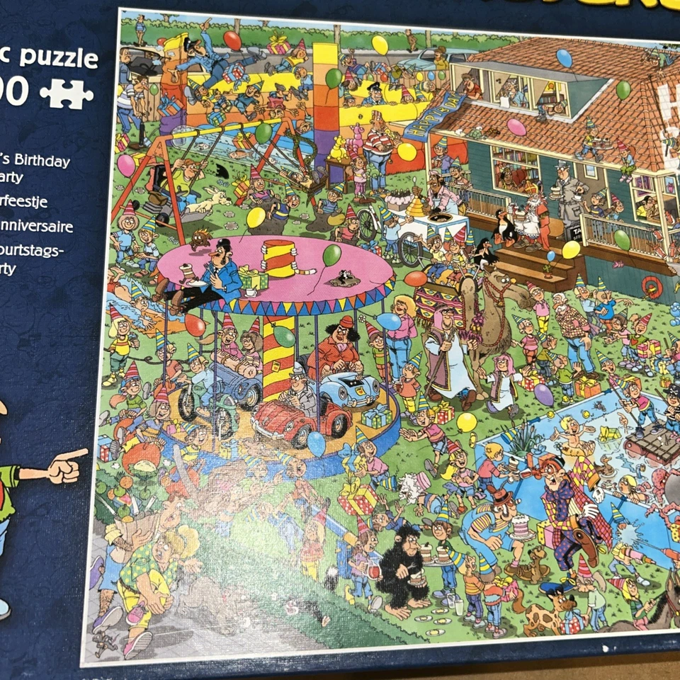 Jan Van Haasteren Children's Birthday Party jigsaw 1000 pieces Unchecked SEE BIO - Image 3 of 4