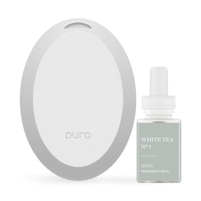 Pura Mini Smart Fragrance Diffuser for Small Spaces Adjustable Smart Home Dev...
