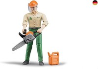 Bruder 60030 - Forstarbeiter Mit ZubehöR - 1:16 Spielzeugfigur, Bworld,