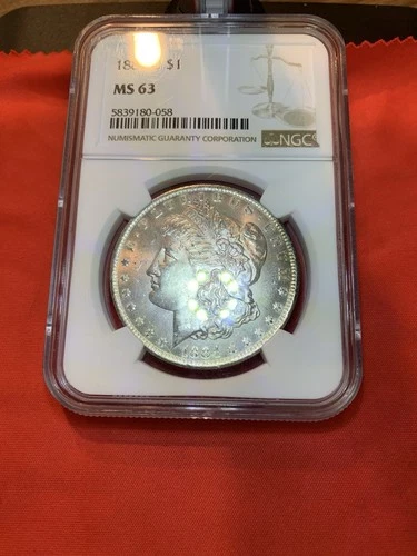 1884-O Morgan Silver Dollar $1 NGC MS63 Slight Toner Beautiful