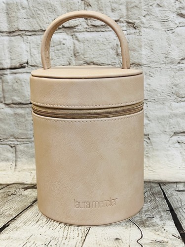 Laura Mercier Top Zip Nude-Peach Bucket Bag For Cosmetics/ Travel (New) - Bild 1 von 6