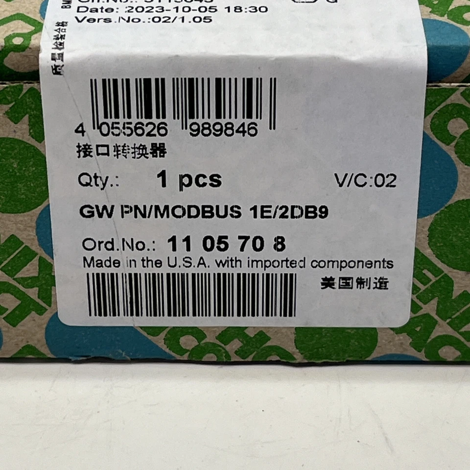 Phoenix Contact GW PN/MODBUS 1E/2DB9 Interface Converter 1105708 | NEW - Image 3 of 4