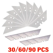 Utility Knife Blades Cutter Replacement Steel Knife Kit Refill (30/60/90 Pcs)