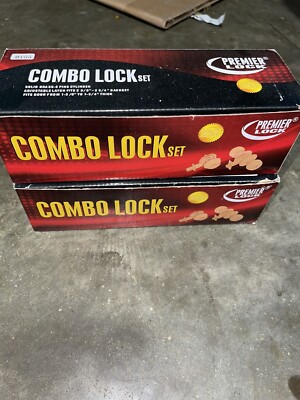 Premier Lock Solid Brass Combo Lock Set w/ 6 Keys