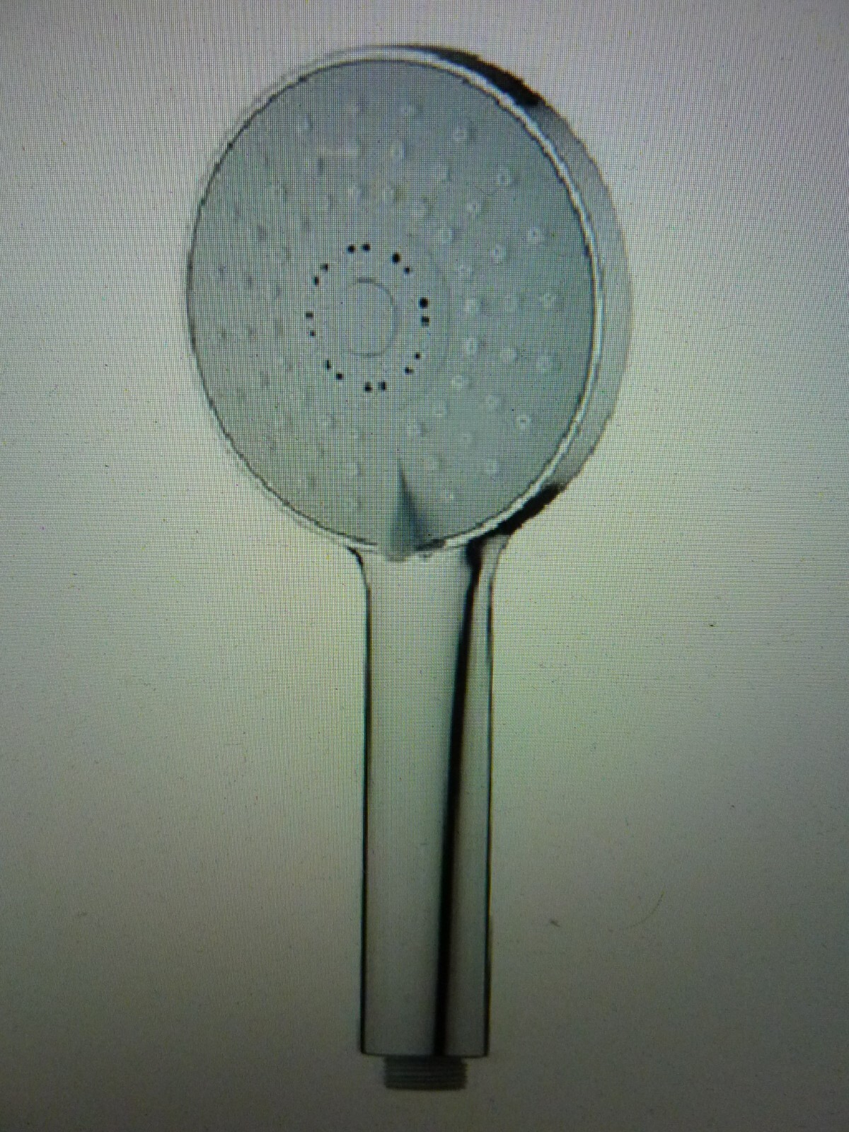 Swirl 3 Spray Patterns Bathroom Shower Head Handset Chrome Modern 100 x 244mm