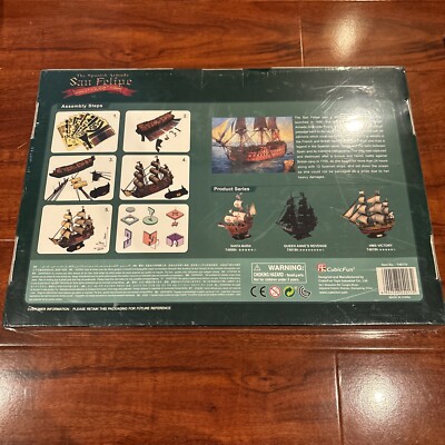 BRAND NEW CubicFun San Felipe Spanish Armada Model Ship Kit 3D Puzzle FREE SHIP