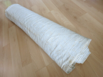 1x Leinen Rolle Ballen gewebt Natur - alt um 1900 - ca 13,50 x 0,70 Meter 3,4kg