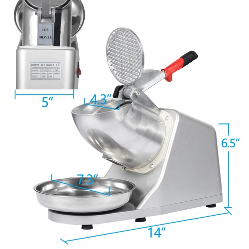 Tabletop Electric Ice Crusher Machine Shaver Shaved Icee Snow Cone Maker 143lbs - Bild 8 von 23