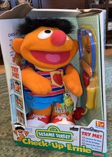 DEADSTOCK 1999 FISHER PRICE SESAME STREET CHECK UP ERNIE TOY DOLL JIM HENSON NEW