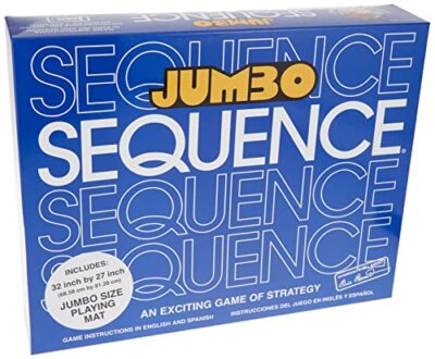 Sequenz Jumbo, lustiges Familienstrategiespiel, für 2-12 Spieler, Alter 7+