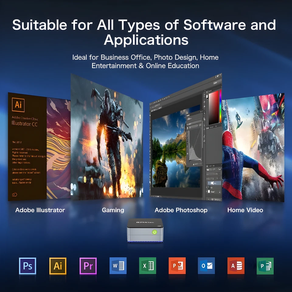 GMKtec G2 Mini PC - Intel N100, 12GB RAM, 512GB SSD, WiFi 6, Windows 11 Pro - Image 4 of 4