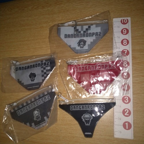 A73714 Danganronpa 2 Panty clear pouch keychain x8 Hajime Hinata Ibuki Mioda etc - Picture 5 of 5