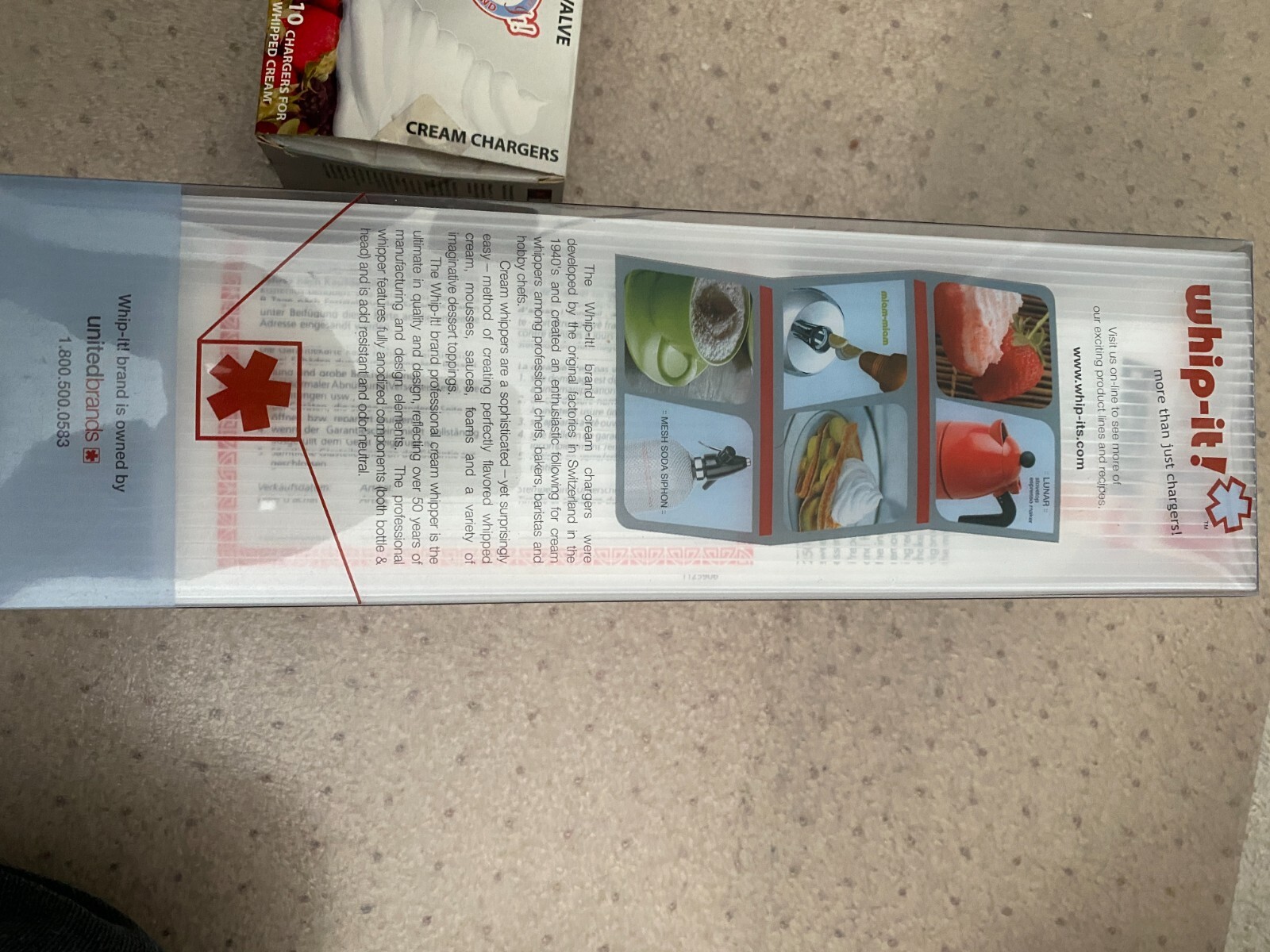 Whipit Whipped Cream Dispenser & instructions eBay