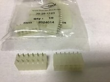 New Qty 10 Molex 12 Position Vertical Mini Power Connectors, 39-28-1123, 250 V