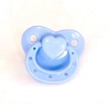 BLUE Micro Preemie Pacifier w/Custom Nipple For Silicone Babies!