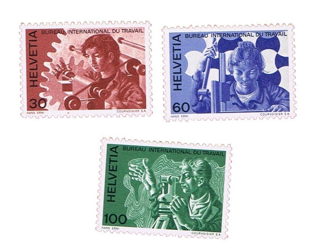 Mint Never Hinged/MNH Business, Industry, Careers Swiss Stamps