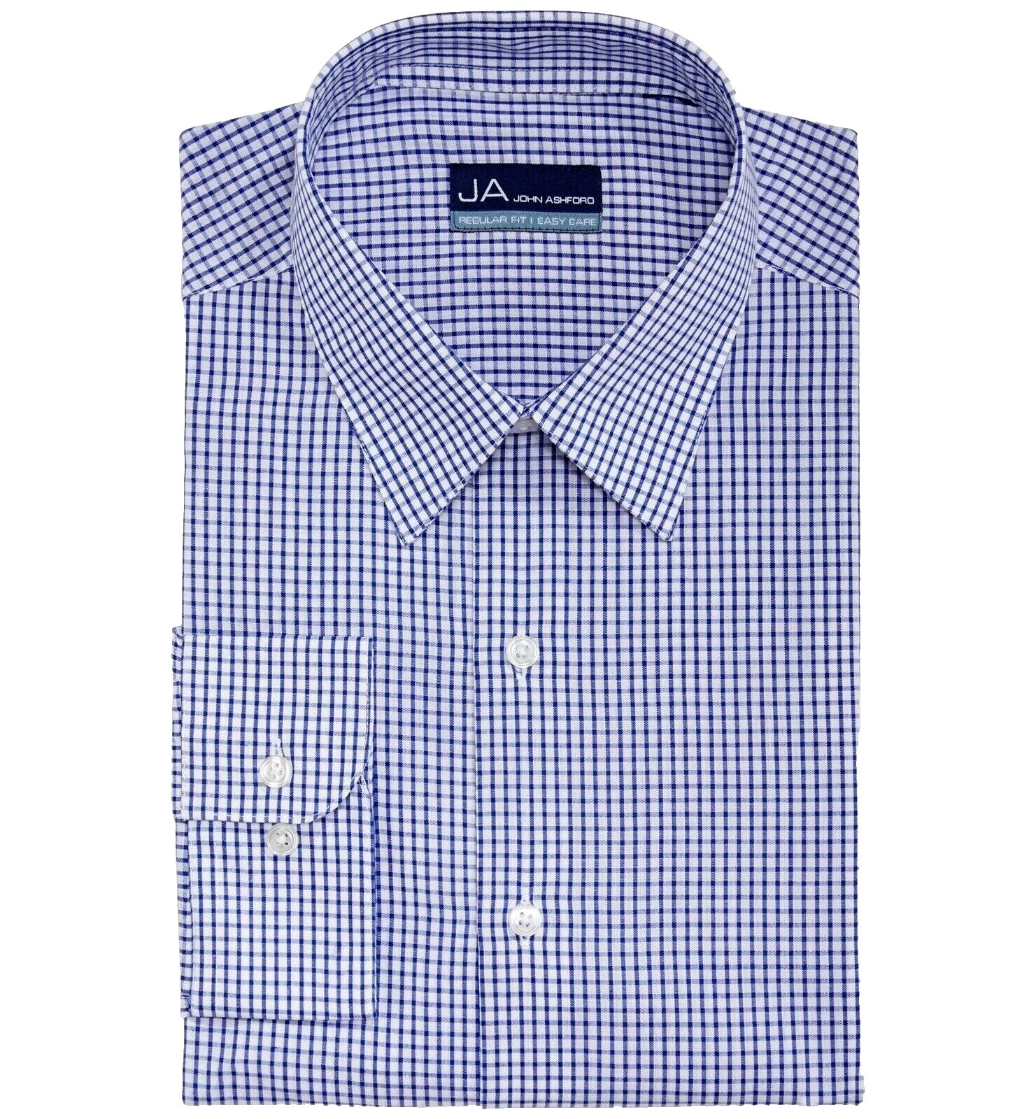 John Ashford Poliéster camisas casuais com Botões para Homens