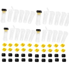 40pcs Mini Beekeeping Rearing Cup Kit Queen Bee Cages Bee Cell Protective Cover