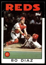 1986 Topps Bo Diaz Cincinnati Reds #639