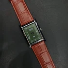 Vintage Seiko Slim Quartz Green Face Case Size 26mm Japanese Men's Watch H58