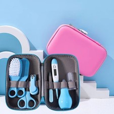 Baby Grooming Kit Infant Care Set with Hair Brush, Comb, Nail Clipper Nasal