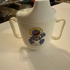 Vintage Sesame Street Baby Grover Juice Sippy Cup 1984 Tommee Tippee NEW