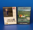 2 x Sega Golf Games - Pebble Beach Golf Links & PGA Tour 96 Mega Drive Genesis