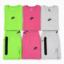 Nike Men's Small Logo T-Shirt & Shorts Matching Set Cotton Casual- Summer Set