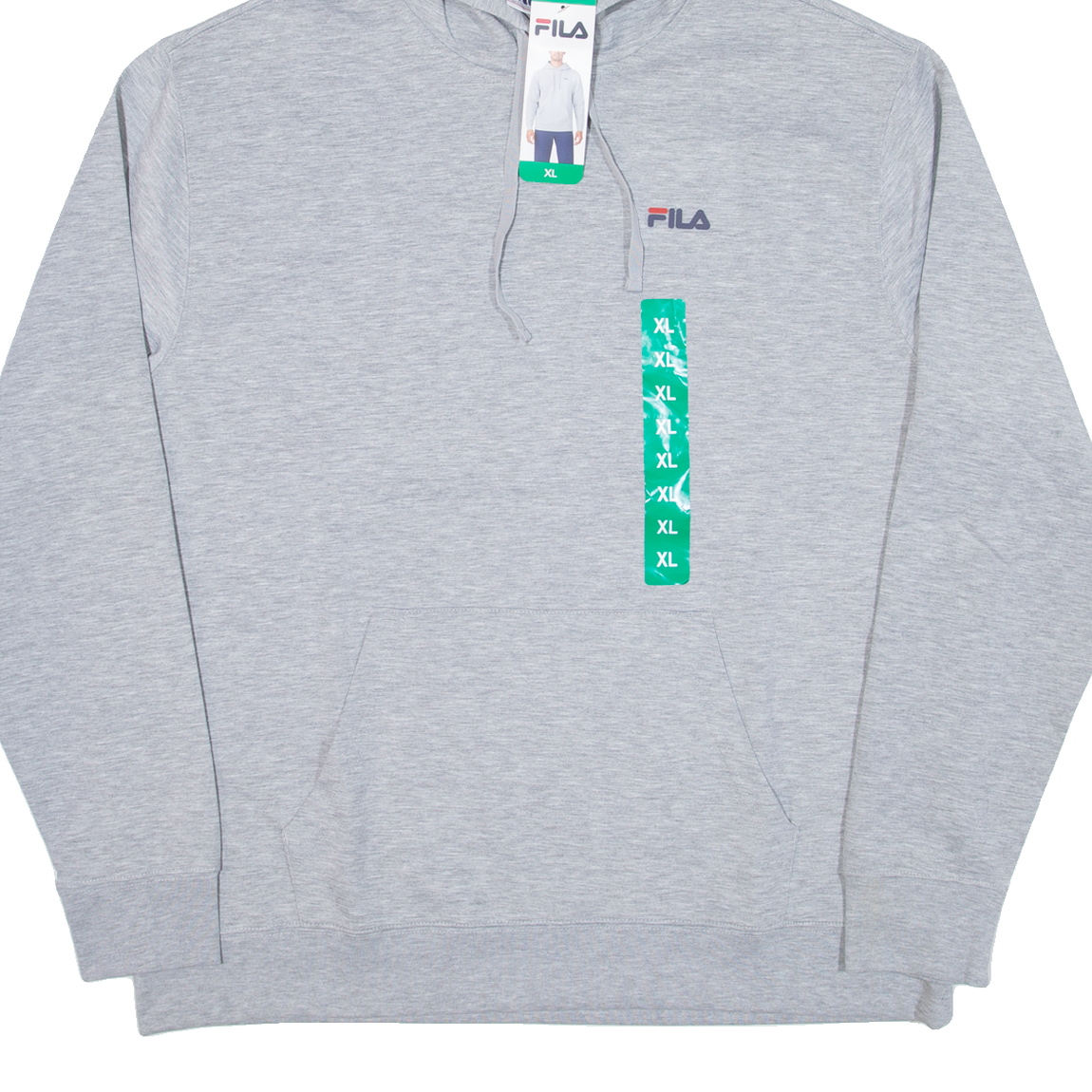 Felpa con cappuccio FILA uomo grigia XL