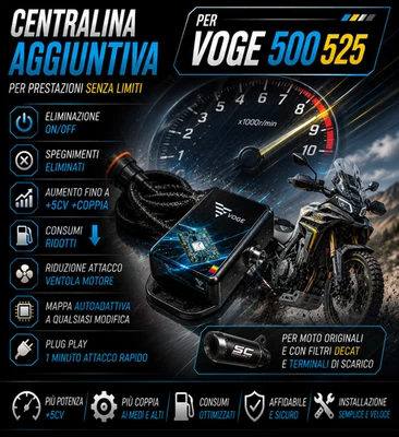 Centralina RACING NEW VOGE 500 525 Autoadattiva ATTACCO RAPIDO 1 minuto!!! - Immagine 1 di 4