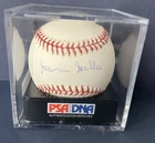 Marvin Miller Hall of Fame Baseball Executive Autographed MLB Ball PSA GRADED 9