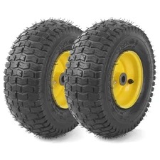 13x5.00-6 Tire and Wheel Assembly (2-Pack), Tubeless Lawn Mower Tire with Rim,