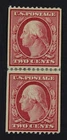 CKStamps: US Stamps Collection Scott#349 2c Washington Mint HR OG Line Pair