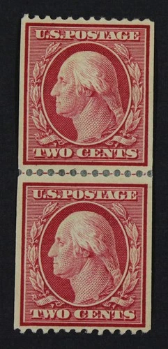 CKStamps: US Stamps Collection Scott#349 2c Washington Mint HR OG Line Pair