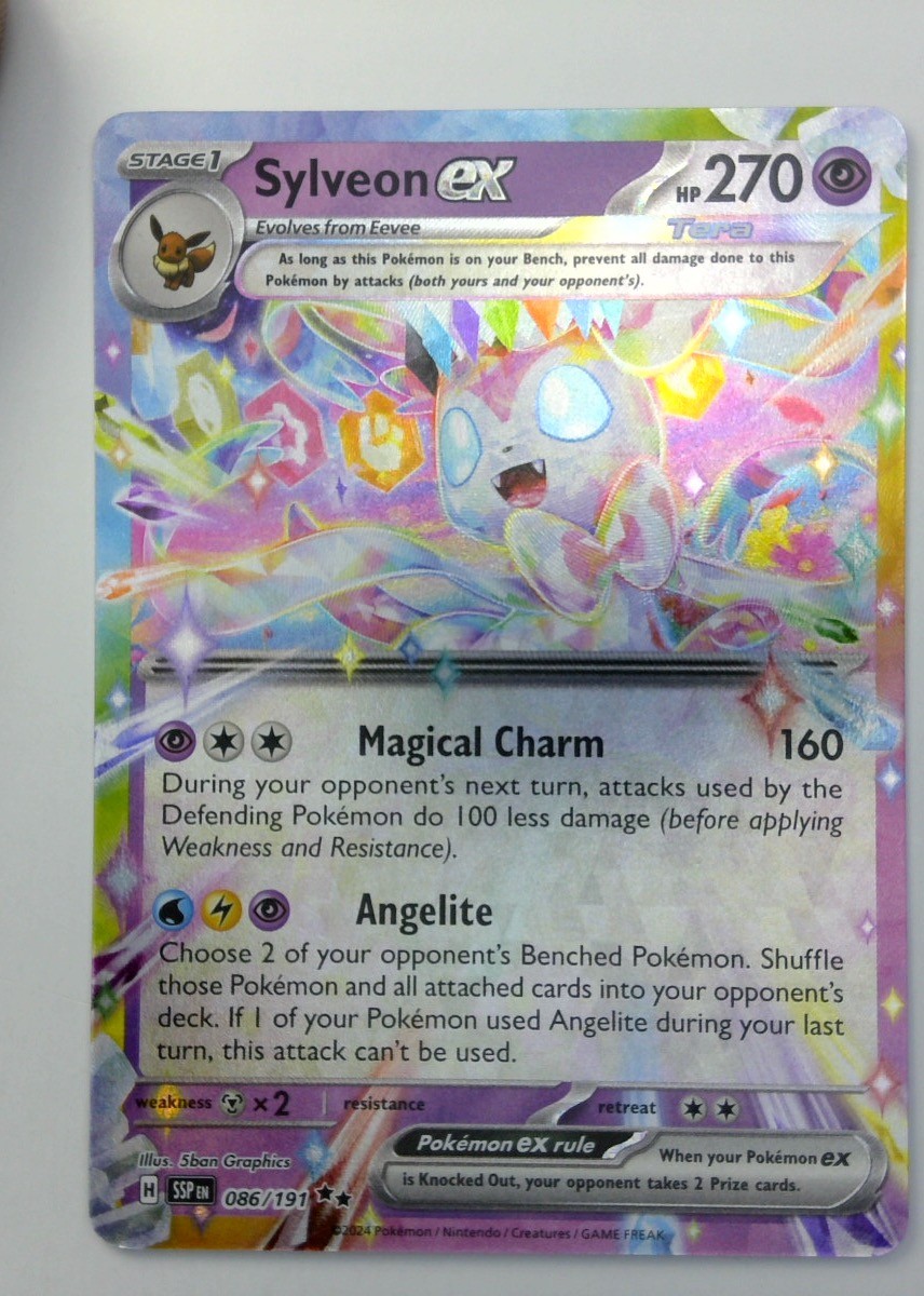 Sylveon ex 086/191 Surging Sparks Ultra Rare Holo Pokemon Card NM PACK FRESH