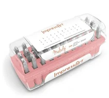 ImpressArt Bridgette Lowercase Letter Metal Stamps Set 33pcs # SC1215A-3MM