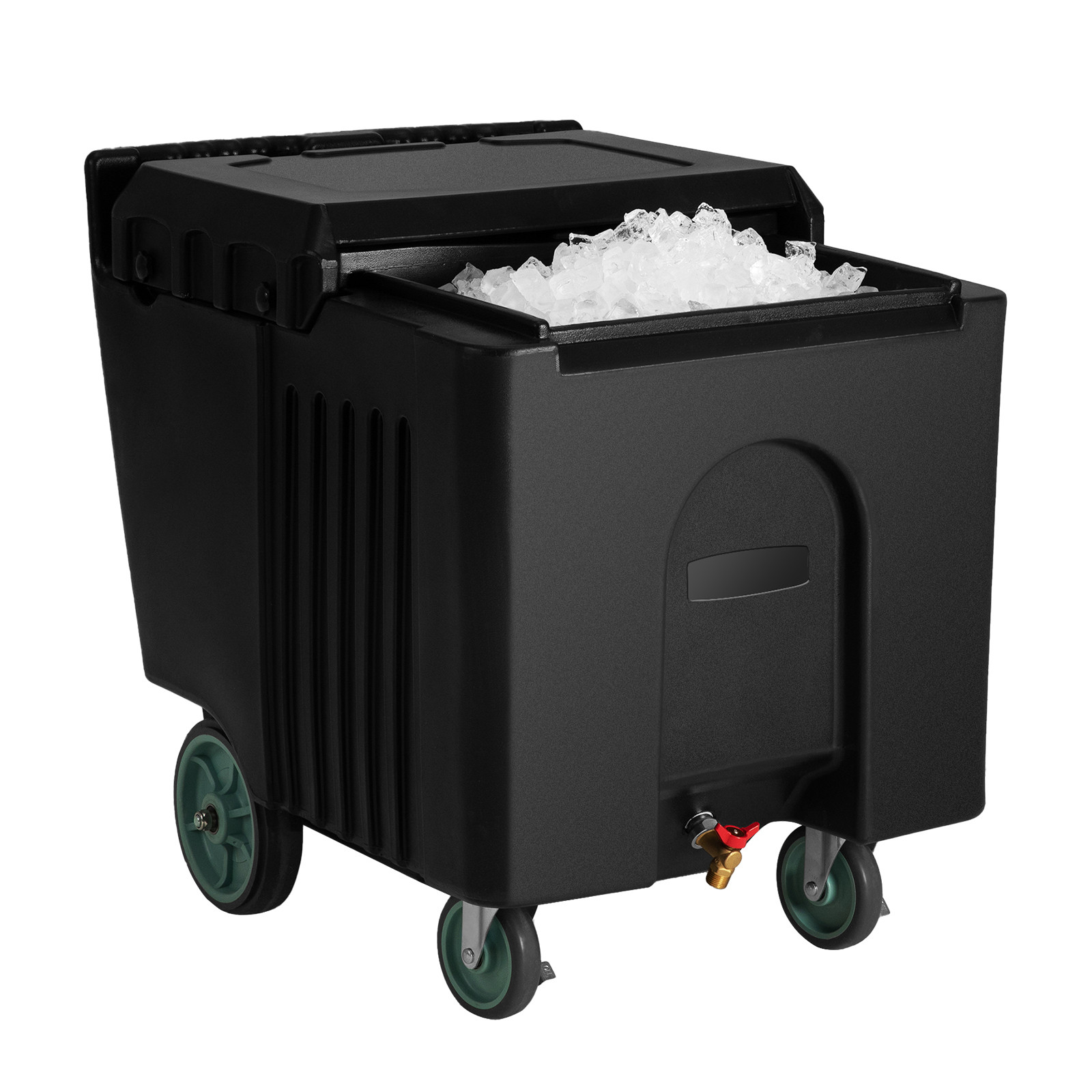 Commercial Underbar Ice Bin 31.5"x 23" Portable Ice Caddy with Sliding Lid