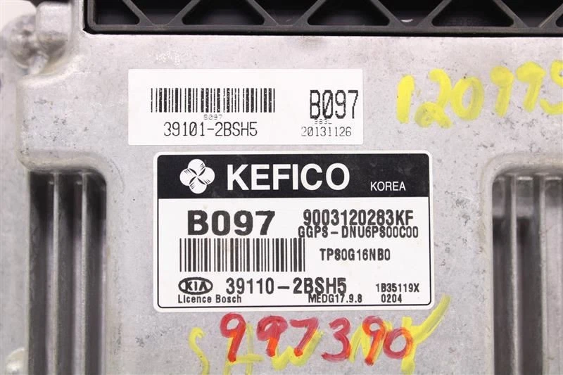 Computadora ECU ECM KIA SOUL 2014 14 391102BSH5 997390 Foto 4 de 4