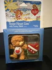 Vintage Care Bears Cousins Poseable Brave Heart Lion NIB Cousin Braveheart 80s