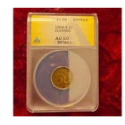 1908-S Indian Head Small Cent ANACS AU 50 Details Cleaned San Francisco