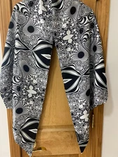 Thomas Wylde Black and White Spider Silk Scarf