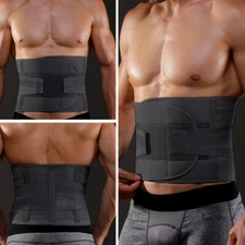 Adjustable Lumbar Support Lower Waist Back Belt Brace Pain Relief Men & Women XL