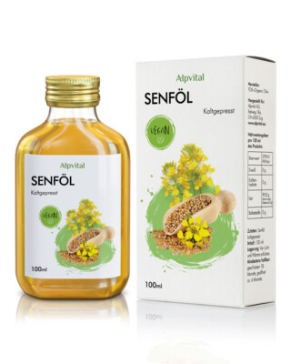 Senföl 100% rein kaltgepresst 100ml naturbelassen Würzöl Gewürz масло горчичное