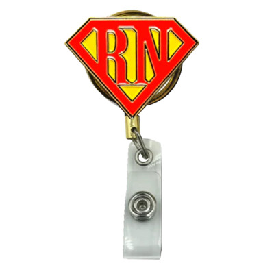 GL4-014 Registered Nurse ID Reel RN super hero ER Hospital Clinic Nursing School
