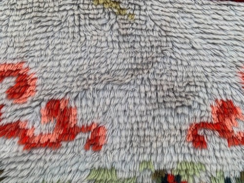 4x5 Vintage Swedish Rya Scandinavian Soft Tapestry Bedroom Floral Rug 155x122 cm - Picture 7 of 9