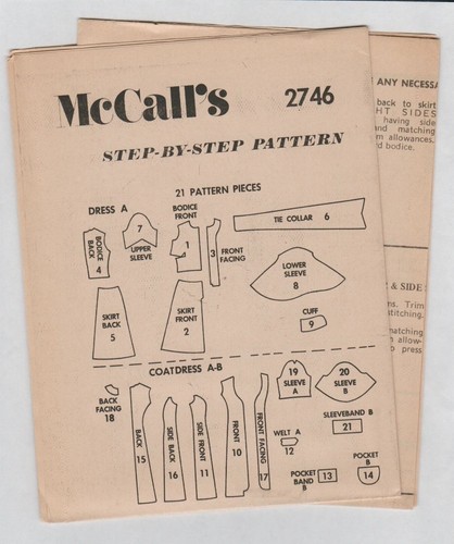 Vtg McCall's 2746 Biba Barbara Hulanicki Boho Dress Pattern Junior Size 7 Uncut - Picture 6 of 7