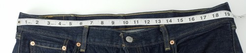 Levis Jeans 501XX Mens Size 42x32 Blue Dark Button Fly Straight Leg Pre-owned - 第 14/17 張圖片