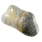 Oval Onyx Centerpiece Natural Stone Home Decor Design Furniture L 26Cm