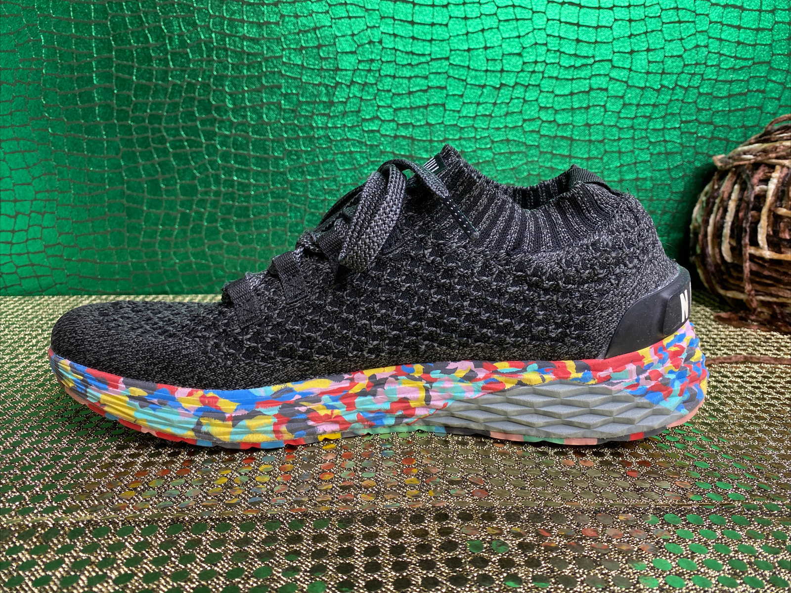 no bull black wild knit runner Multicolored Bottom Rare Size 12 image 9