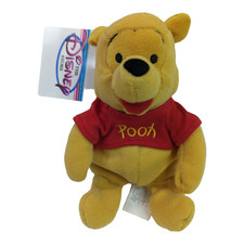 Disney Classic Winnie the Pooh Beanie Bean Bag Plush Retired all Tags Near Mint
